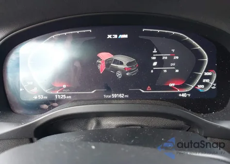 2022 BMW X3 M из США, поврежденный, VIN 5YM13EC05N9J35019